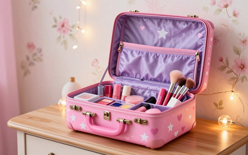 Unikalny design kuferka z kosmetykami