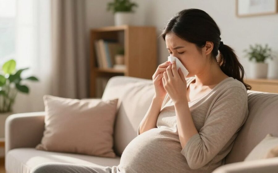 Hormonalny nieżyt nosa w ciąży: jak sobie z nim radzić?
