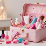 kuferek z kosmetykami dla dziewczynki